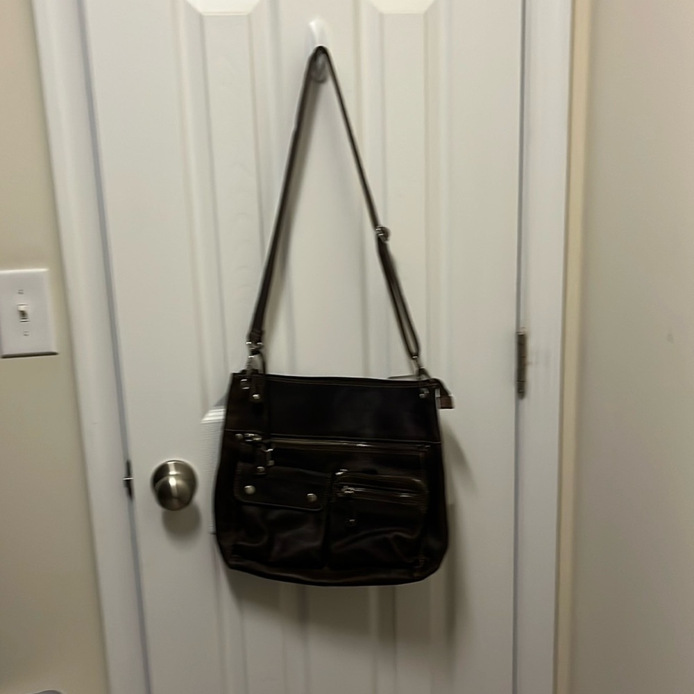 NWOT Fossil Brown Leather Shoulder Bag